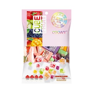 쿠위 큐브 후르츠 젤리, 70g, 1개