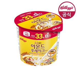 켈로그 아몬드 컵 시리얼, 40g, 24개