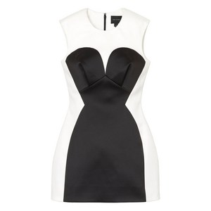 마크제이콥스 절개선 새틴 미니 드레스, 화이트계열, US 2