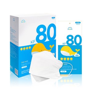 바이오 셀프케어 KF80 마스크 소형 화이트 (유아/어린이용) 50매x1박스, 50개입, 화이트, 1개