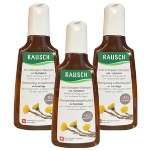 라우쉬 비듬 방지 샴푸 200ml X 3 콜쓰푸트, 200ml, 3개