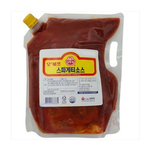 오뚜기 오쉐프 스파게티소스 2kg X6개, 6개