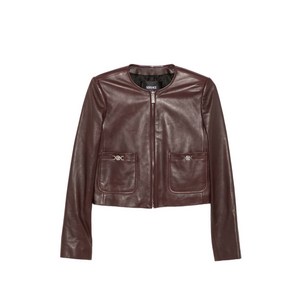 베르사체 레더 집업 재킷, 레드계열, Italy 44(KR 77)