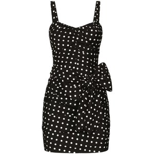 돌체앤가바나 폴카 도트 미니 드레스