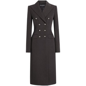 돌체앤가바나 더블 브레스티드 패딩 힙 코트, 그레이계열, Italy 38(KR 33)