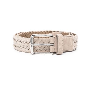 토즈 인그레이빙 로고 브레이디드 벨트, cm 105, 그레이계열