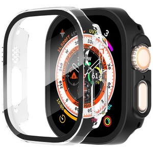 애플워치 울트라 풀커버 일체형 케이스 49mm, 블랙