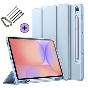 케이스나라 갤럭시탭 S10 Lite 라이트 호환 S펜슬 수납 케이스 보호 북커버 SM-X400 X406N