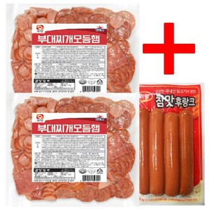 햇살누리 부대찌개 모듬햄 1kg x 2개+참맛후랑크 80g, 2.08kg, 1세트