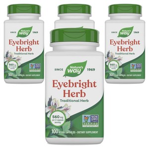 네이쳐스웨이 아이브라이트 허브 560mg 비건 캡슐, 100정, 4개