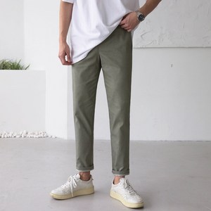 남성용 기본 일자핏 코튼 스판 면바지 빅사이즈 팬츠(7color)