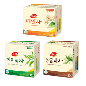 동서 현미녹차50T+둥글레차50T+메밀차50T, 1세트