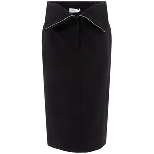 알렉산더맥퀸 폴드 에지 미디 스커트