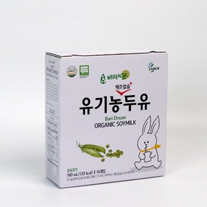 이노푸드 바리의꿈 유기농 두유, 190ml, 80개