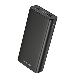 로랜텍 고속 충전 대용량 보조배터리 20000mAh PD 22.5W LCD 잔량표시 4포트