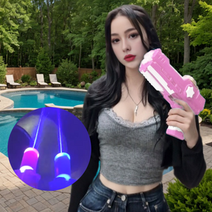전동 물총 권총 워터밤에서 LED 불빛 발사모션 자동 제이포 물총, 제이포 물총 핑크, 1개