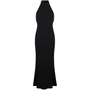 알렉산더맥퀸 홀터넥 미디 드레스, 블랙계열, Italy 40(KR 55)