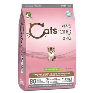 캐츠랑 키튼 어린 고양이 건식사료, 2kg, 1개