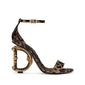 돌체앤가바나 바로크 DG 힐 샌들, Europe 36(KR 230), 브라운계열+블랙계열