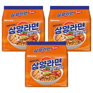 삼양라면 120g, 15개, (5개입 X 3팩)