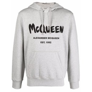 알렉산더맥퀸 로고 프린트 후디