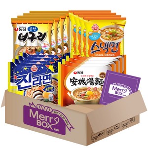 순한라면세트 08호(순한너구리4+안성탕면4+진라면순한맛4+스낵면4)+메세지카드