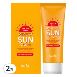 터치미 퍼펙트 선크림 SPF50+ PA+++, 60ml, 2개