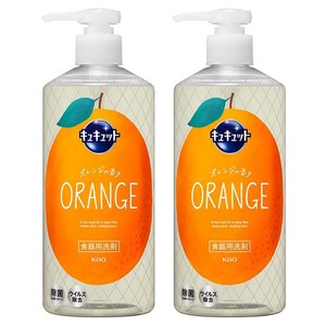 큐큣토 펌프형 주방세제 오렌지향, 480ml, 2개