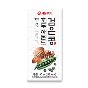 서울우유 검은콩 호두 아몬드 두유, 190ml, 120개