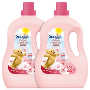 스너글 실내건조 섬유유연제 멜로우 선샤인 본품, 4L, 2개