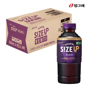 빙그레 아카페라 사이즈업 벤티 헤이즐넛, 24개, 600ml