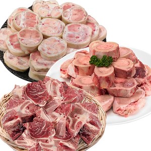 황금한우 곰탕용 한우 사골 우족 잡뼈 사태 도가니 보신용 (옵션선택), 1개, 우족1kg+사골1kg+잡뼈1kg