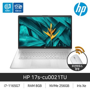 [코딩용/인강용/사무용/초보용/교육용]17s-cu0021TU, 네추럴 실버, 256GB, 8GB, Free Dos, 17s-cu0021TU
