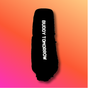 충격완화 패드 탑재 골프백 항공커버, 카본블랙