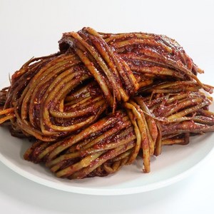 [여우마을 수제반찬] 원하는 크기로 잘라먹는 긴마늘쫑무침 양념마늘쫑, 2개, 4kg