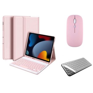 아이패드 호환 에어 프로 미니 1/2/3/4/5/6/7/8/9/10 세대 M2 M4 펜슬 수납 블루투스 키보드 케이스 무선 마우스 세트 iPad Pro Air Mini 케이스나라