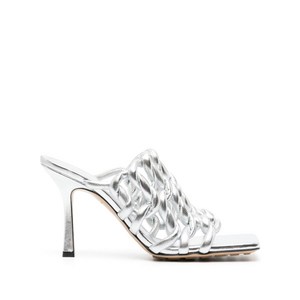 보테가 베네타 스트레치 샌들 90mm, Europe 36(KR 230), 실버계열