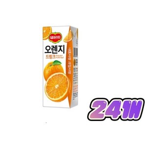 델몬트 드링크 오렌지, 190ml, 24개