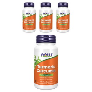 나우푸드 커큐민 베지 캡슐, 60정, 4개
