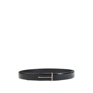 톰포드 크로커다일 이펙트 메탈 벨트, cm 75, 블랙계열