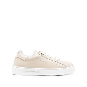 엠포리오아르마니 가죽 스니커즈, Italy 38(KR 24-24.5), 베이지계열