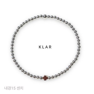 클라(KLAR) 실버(92.5)볼 정십자가(소) 팔찌 (3미리)