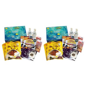 오니시식품 오니시의 장기보존식 비상시 아웃도어 여행에 1일 3끼 2인분, 2개