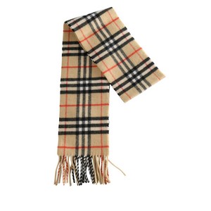 버버리 체크 프린지 스카프
