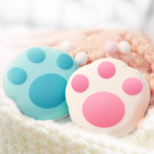 라엘 고양이 발바닥 충전식 USB 손난로, 블루, 1개