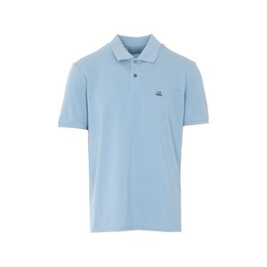 C.P.컴퍼니 로고 디테일 폴로 셔츠, 블루계열, Standard S