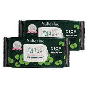 사보리노 시카 아침용 마스크, 28개입, 2개