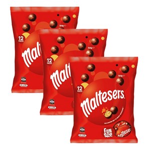 몰티져스 밀크 초콜릿 펀사이즈, 144g, 3개