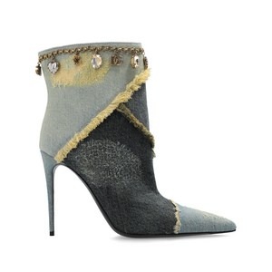 돌체앤가바나 디스트레스드 데님 부츠, Europe 40(KR 270), 블루계열