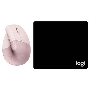 로지텍 리프트 버티칼 인체공학 무선마우스 LIFT + 마우스 패드 일반형